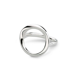 Product image of Bevel Cirque Open Circle Ring by British sterling silver jewellery designer Kit Heath