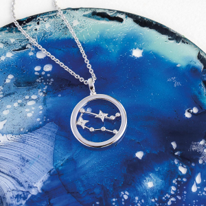 Céleste Constellation Gemini Necklace stylised image – The Constellation collection 
