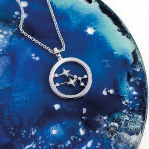 Céleste Constellation Taurus Necklace stylised image – The Constellation collection 