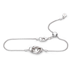 Product image of Bevel Trilogy Bracelet by British sterling silver jewellery designer Kit Heath