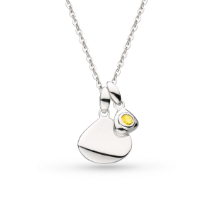 Coast November Birthstone Tag Citrine Necklace base image – The Birthstone Tag collection 