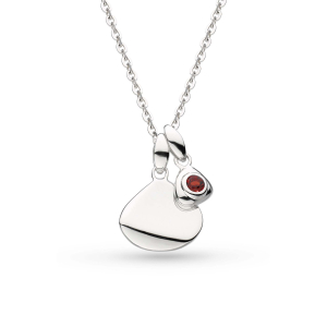 Coast January Birthstone Tag Garnet Necklace base image – The Birthstone Tag collection 