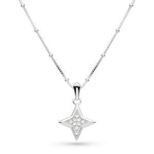 Sterling Silver Empire Astoria Stardust CZ Necklace by Kit Heath