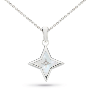 Céleste Astoria Glitz Petite Mother of Pearl Star Necklace