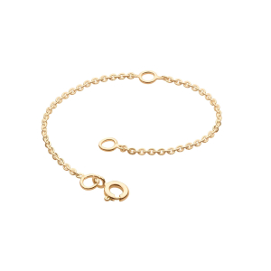 Gold Plated Chain Extender 4" by Kit Heath in Sterling Silver with 18ct Gold Plated Detail