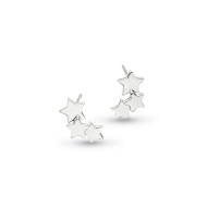 Sterling Silver Stargazer Galaxy Stud Earrings by Kit Heath