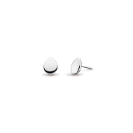 Sterling Silver Coast Pebble Stud Earrings by Kit Heath